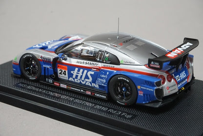 1:43 EBBRO 44444 Nissan HIS ADVAN KONDO GT-R SGT500 Fuji 2010 #24