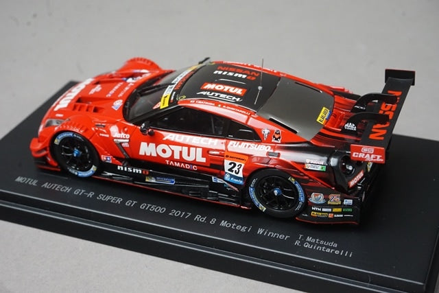 1:43 EBBRO 45504 45504 Nissan Motul Autech GT-R Super GT500 Rd.8 Motegi Winner 2017 #23 Tsugio Matsuda / R. Quintarelli