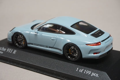 1:43 MINICHAMPS 413066268 ALMOST REAL Special Order Porsche 911 R 2016 Blue