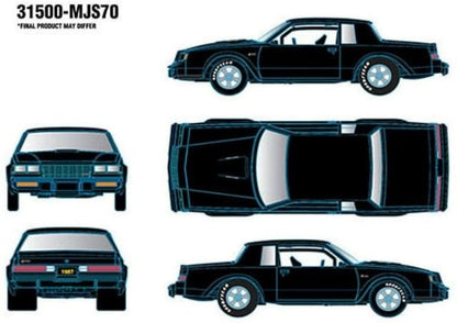 31500-MJS70 M2 Machines Mijo 1:64 Buick 1987 Grand National Custom Black North America Exclusive