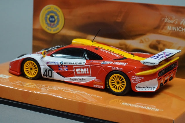 1:43 MINICHAMPS 533184340 McLaren F1 GTR GULF Team Davidoff #40