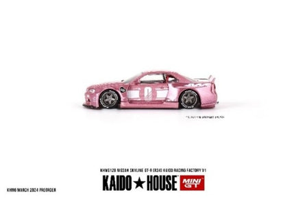 KHMG128 TSM MINI-GT 1:64 Nissan Skyline GT-R R34 KAIDO RACING FACTORY V1 Right-hand drive