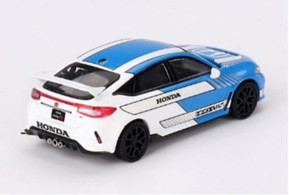 [ Back-order ] TSM MINI-GT MGT00753-L 1:64 Honda Civic Type R 2023 #3 Pace Car Blue LHD  model car