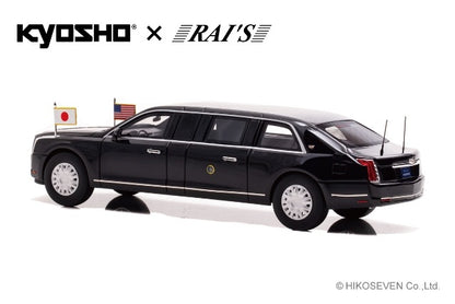 H7431909 Kyosho x RAI'S 1:43 Cadillac One THE BEAST 2019 US Presidential Car Japan Visit Specification