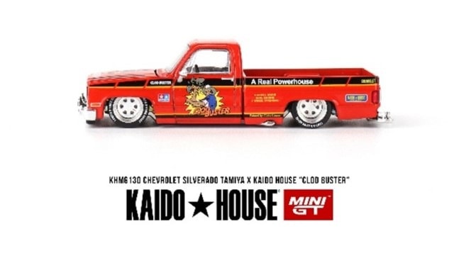 KHMG130 TSM MINI-GT 1:64 Chevrolet Silverado TAMIYA x KAIDO HOUSE "Clad Buster" Left-hand drive