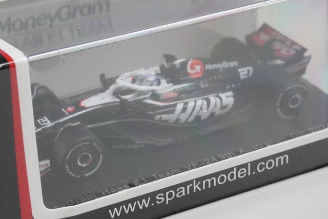 Y379 Spark Sparky 1:64 MoneyGram Haas F1 Team VF24 #27 2024 N. Hulkenberg