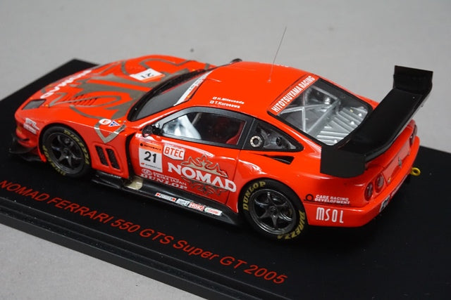 1:43 EBBRO 43743 Nomad Ferrari 550 GTS Maranello Super GT500 2005 #21 Red