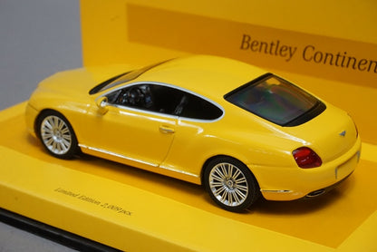 1:43 MINICHAMPS 436139601 Bentley Continental GT 2008 Lione Giallo No.6