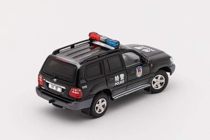 KS-023-379 GCD Gaincorp Products 1:64 Toyota Land Cruiser LC100 Police Car w/Accessory