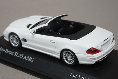 1:43 MINICHAMPS 400036170 Mercedes Benz SL55 AMG 2007 White