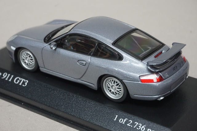 1:43 MINICHAMPS 430068008 Porsche 911 GT3 1998 Gray Metallic