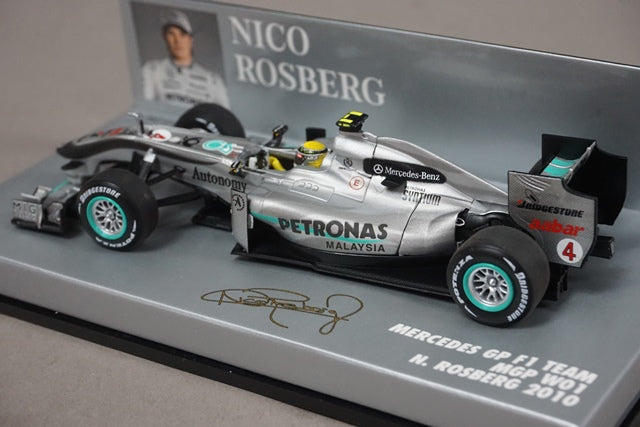 1:43 MINICHAMPS 410100004 Mercedes GP F1 Team MGP W01 2010 #4 N.Rosberg