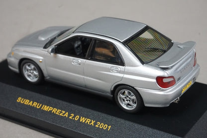 1:43 ixo MOC002 Subaru Impreza 2.0 WRX 2001 Silver