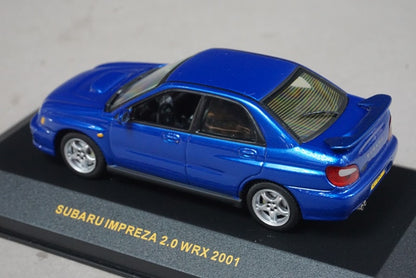 1:43 ixo MOC001 Subaru Impreza 2.0 WRX 2001 Metallic Blue