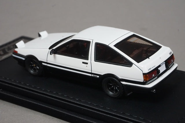 1:43 ignition model IG2875 Toyota Initial D Sprinter Trueno 3Dr GT Apex (AE86) White/Black