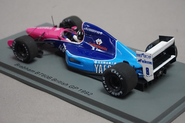 1:43 SPARK S7444 Brabham BT60B British GP 1992 #8 Damon Hill