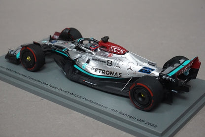 1:43 SPARK S8516 Mercedes AMG PETRONAS F1 W13 E Performance Bahrain GP 2022 #63 George Russell