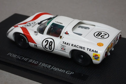 1:43 EBBRO 43638 Porsche 910 Japan GP 1968 #28 White