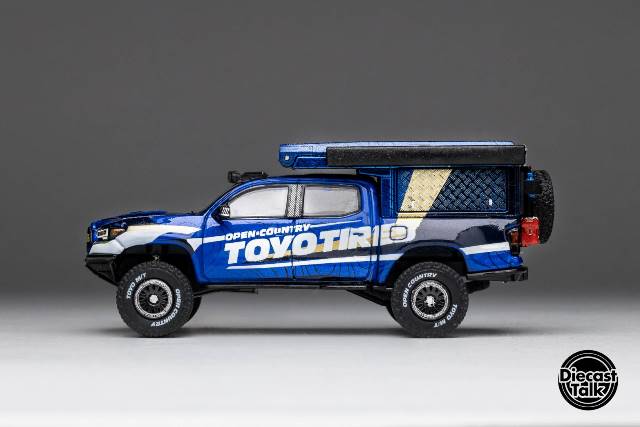 DTG0013-TOYO GCD Gaincorp Products 1:64 Toyota Tacoma Camper TOYOTIRES DiecastTalk