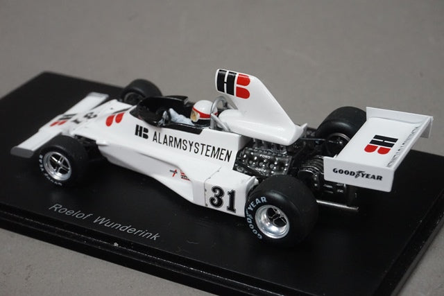 1:43 SPARK S4812 Ensign N175 British GP Practice 1975 #31 Roelof Wunderink