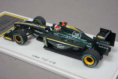 1:43 SPARK S3010 Lotus T127 500th F1 GP European GP 2010 #18 Jarno Trulli