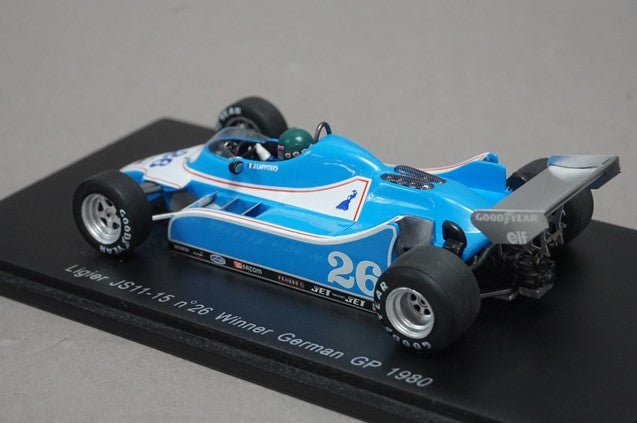 1:43 SPARK S1725 Ligier JS11-15 German GP Winner 1980 #26