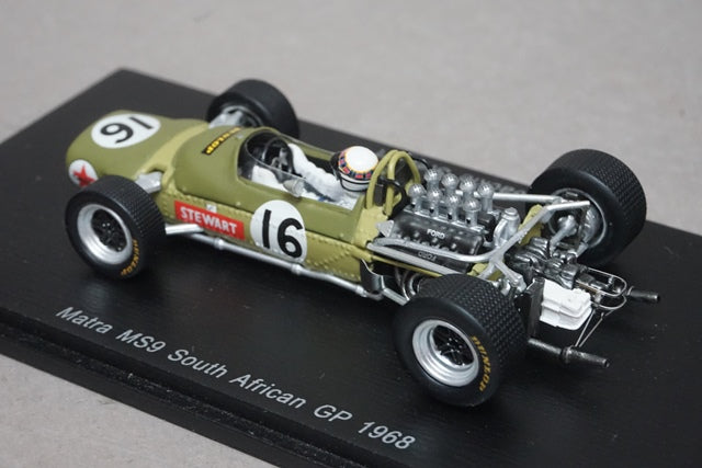 1:43 SPARK S1587 Matra MS9 South African GP 1968 #16 Jackie Stewart