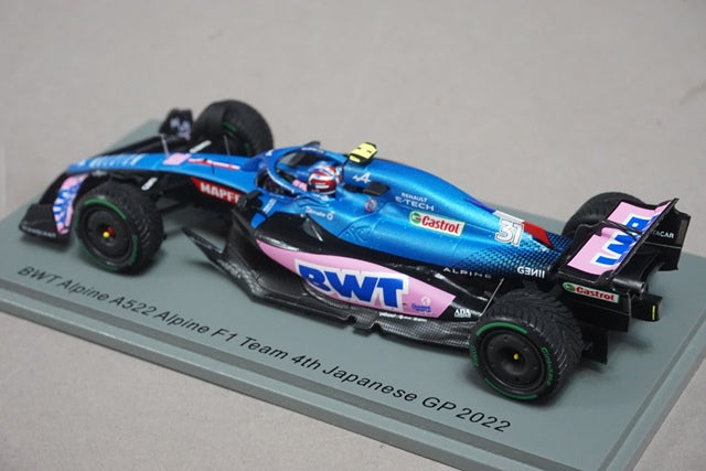 1:43 SPARK S8558 Alpine BWT A522 F1 Team Japan GP 4th 2022 #31