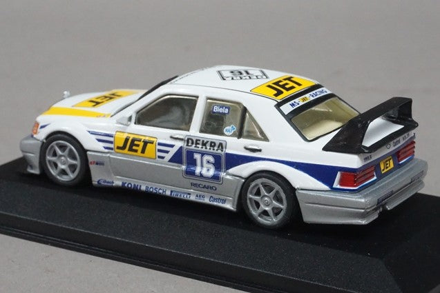 1:43 MINICHAMPS 3120 Mercedes 190 E Evo 2 MS-JET Biela #16