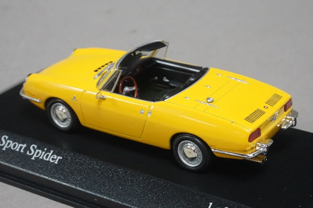 1:43 MINICHAMPS 400121232 Fiat 850 Sport Spyder 1968 Yellow