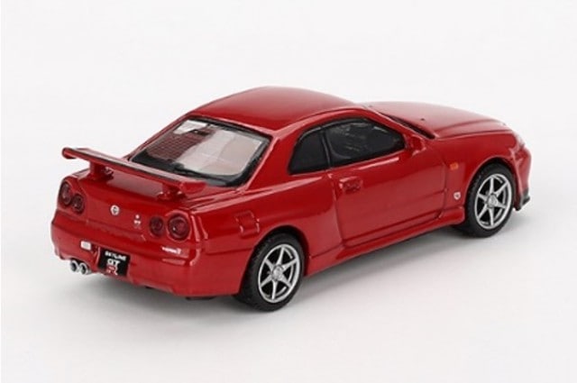 [ Back-order ] TSM MINI-GT MGT00796-R 1:64 Nissan Skyline GT-R R34 V-Spec Active Red RHD  model car