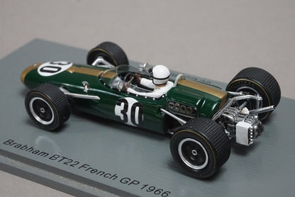 1:43 SPARK S7092 Brabham BT22 French GP 1966 #30 Jo Bonnier