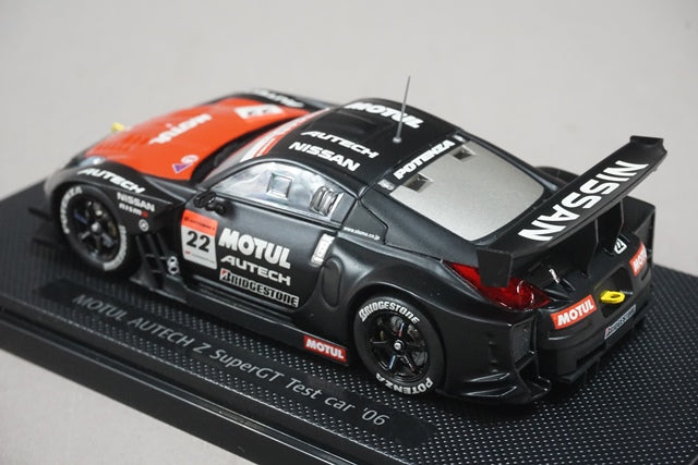 1:43 EBBRO 43793 Nissan MOTUL AUTECH Z Super GT Test Car 2006 #22