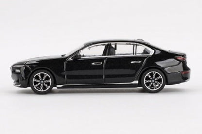 MGT00802-BL TSM MINI-GT 1:64 BMW i7 eDrive50 Black Sapphire Left-hand drive *Blister pack