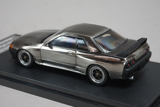 1:43 HPI 8219 Nissan Skyline GT-R Black Black Metal Polished Model #32