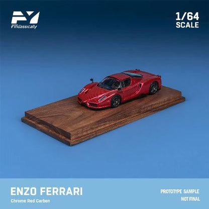 [ Pre-order ] FY64031 Finclassically 1:64 Enzo Chrome carbon red