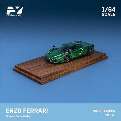 [ Pre-order ] FY64033 Finclassically 1:64 Enzo Chrome carbon green