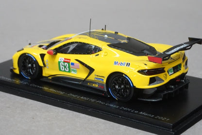 1:43 SPARK S8259 Chevrolet Corvette C8.R LMGTE Pro class 24h LM 2nd 2021 #63