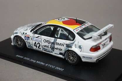 1:43 SPARK S0401 BMW 320i Jorg Muller ETCC 2002 #42