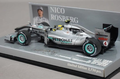 1:43 MINICHAMPS 410100104 Mercedes GP F1 Team MGP W01 Malaysia GP 2010 #4 Nico Rosberg