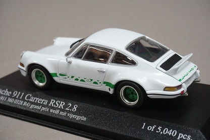 1:43 MINICHAMPS 430736908 Porsche 911 Carrera RSR 2.8 1973 White