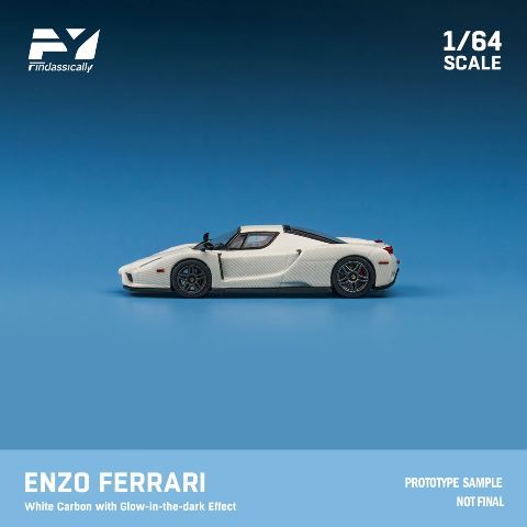 FY64034 Finclassically 1:64 Enzo Luminous White carbon