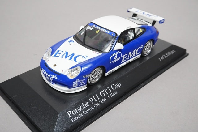 1:43 MINICHAMPS 400048204 Porsche 911 GT3 Cup 2004 J.Hardt #4