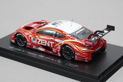 1:43 EBBRO 45456 Lexus Super GT GT500 2016 Rd.2 Fuji ZENT CERUMO RC F #38