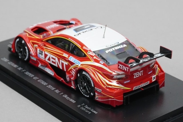 1:43 EBBRO 45386 Lexus SUPER GT GT500 2016 Rd.1 Okayama ZENT CERUMO RC F #38