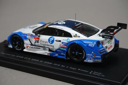 1:43 EBBRO 45383 Nissan Forum Engineering ADVAN GT-R Super GT GT500 Rd.4 Sugo Winner 2016 #24