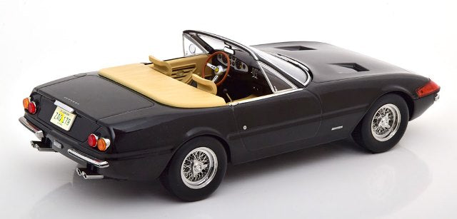 [ Pre-order ] KKDC180612 KK Scale 1:18 Ferrari 365 GTS Daytona Cabrio 1st Series 1969 US Version Black