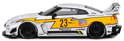S4311208 SOLIDO 1:43 Nissan GT-R R35 LB Silhouette White/Yellow model car