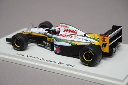 1:43 SPARK S1678 Lotus 109 European GP 1994 #11 Eric Bernard