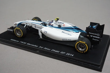 1:43 SPARK S3144 Williams FW36 Mercedes 3rd Abu Dhabi GP 2014 #77 Valtteri Bottas